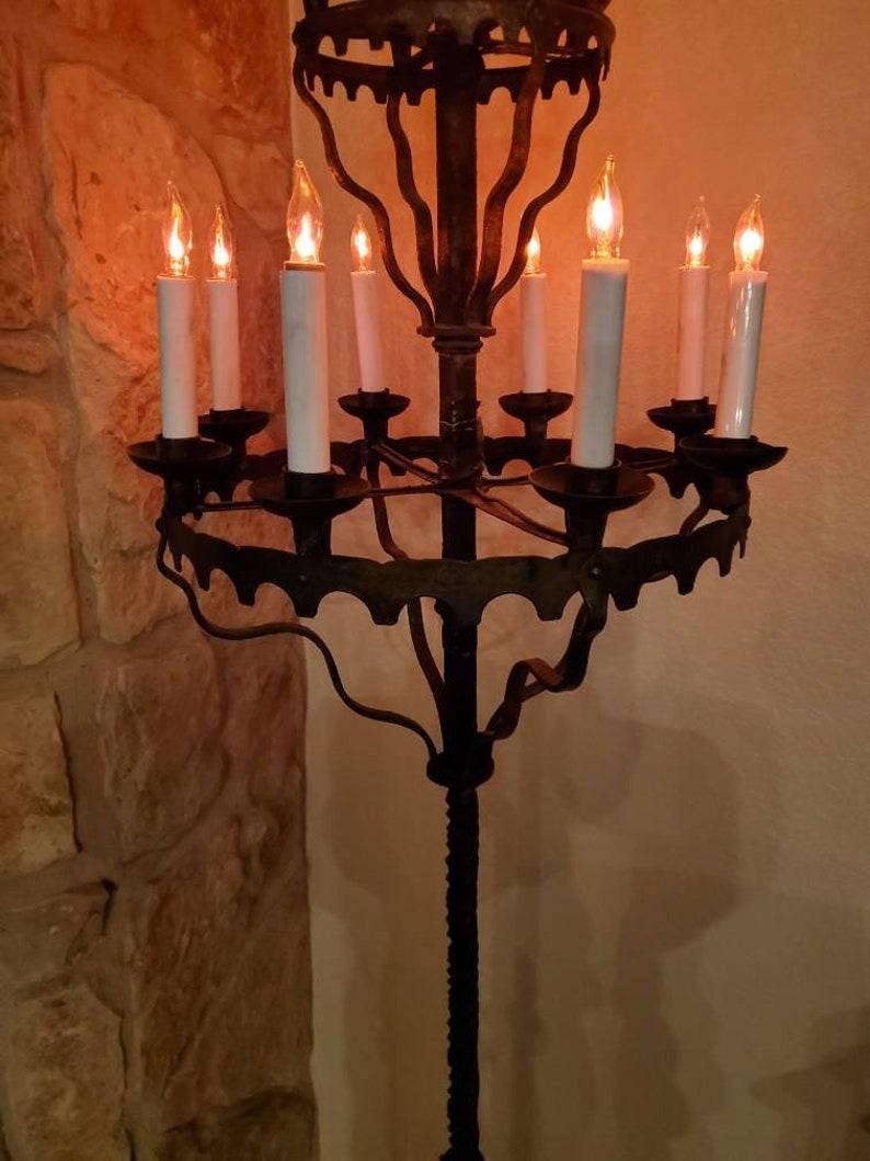 gothic candelabra floor lamp