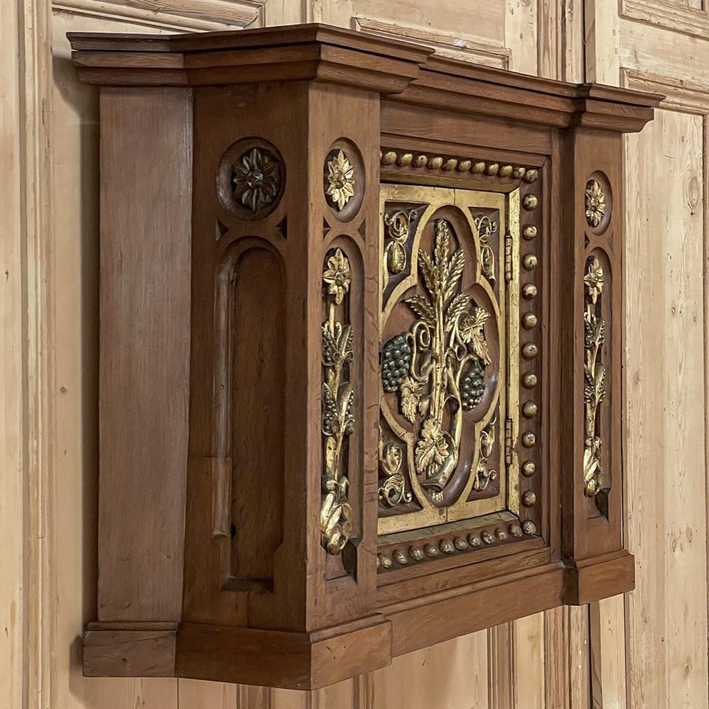 19th Century French Gothic Sacrament Cabinet For Sale 9
