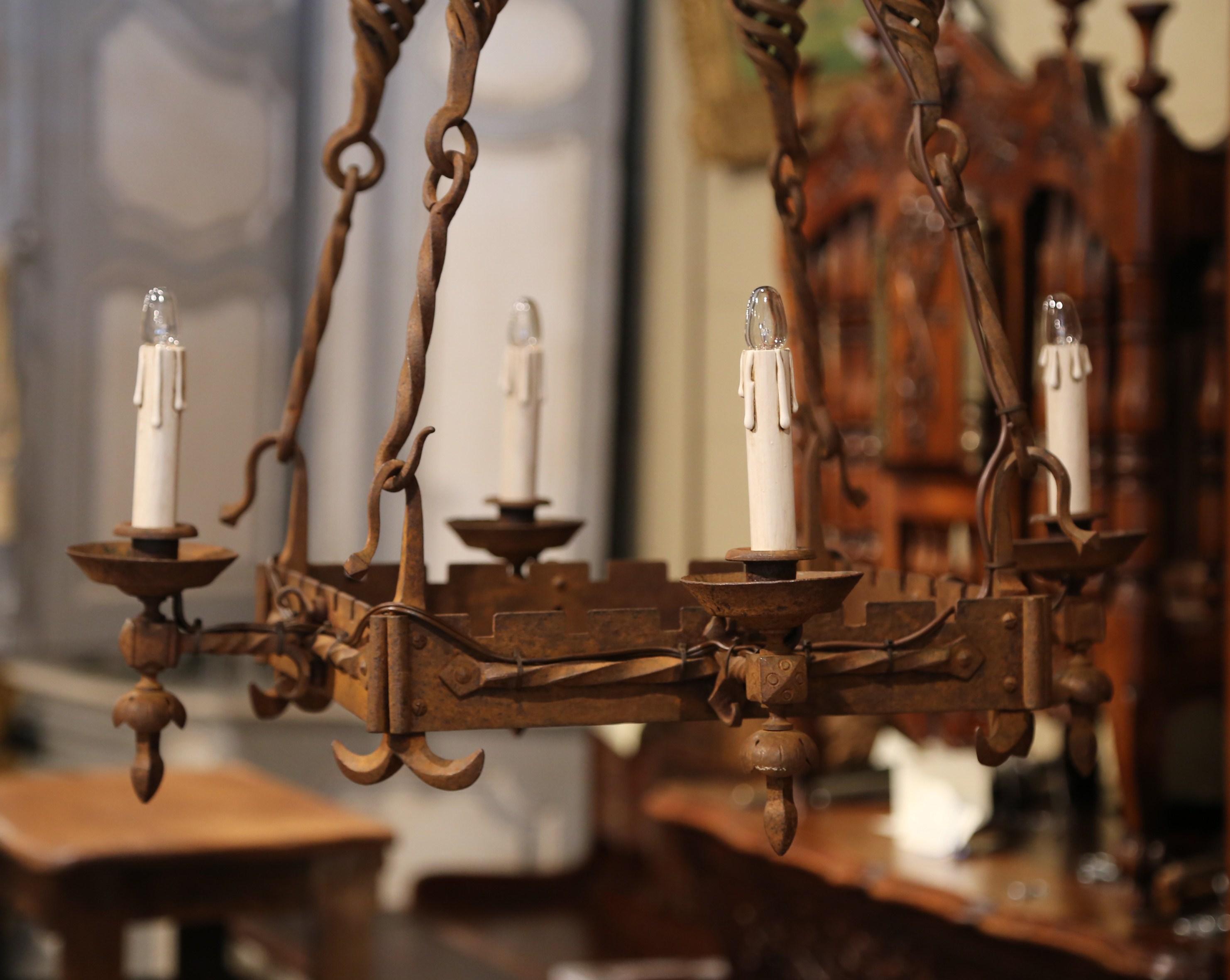 medieval candle chandelier