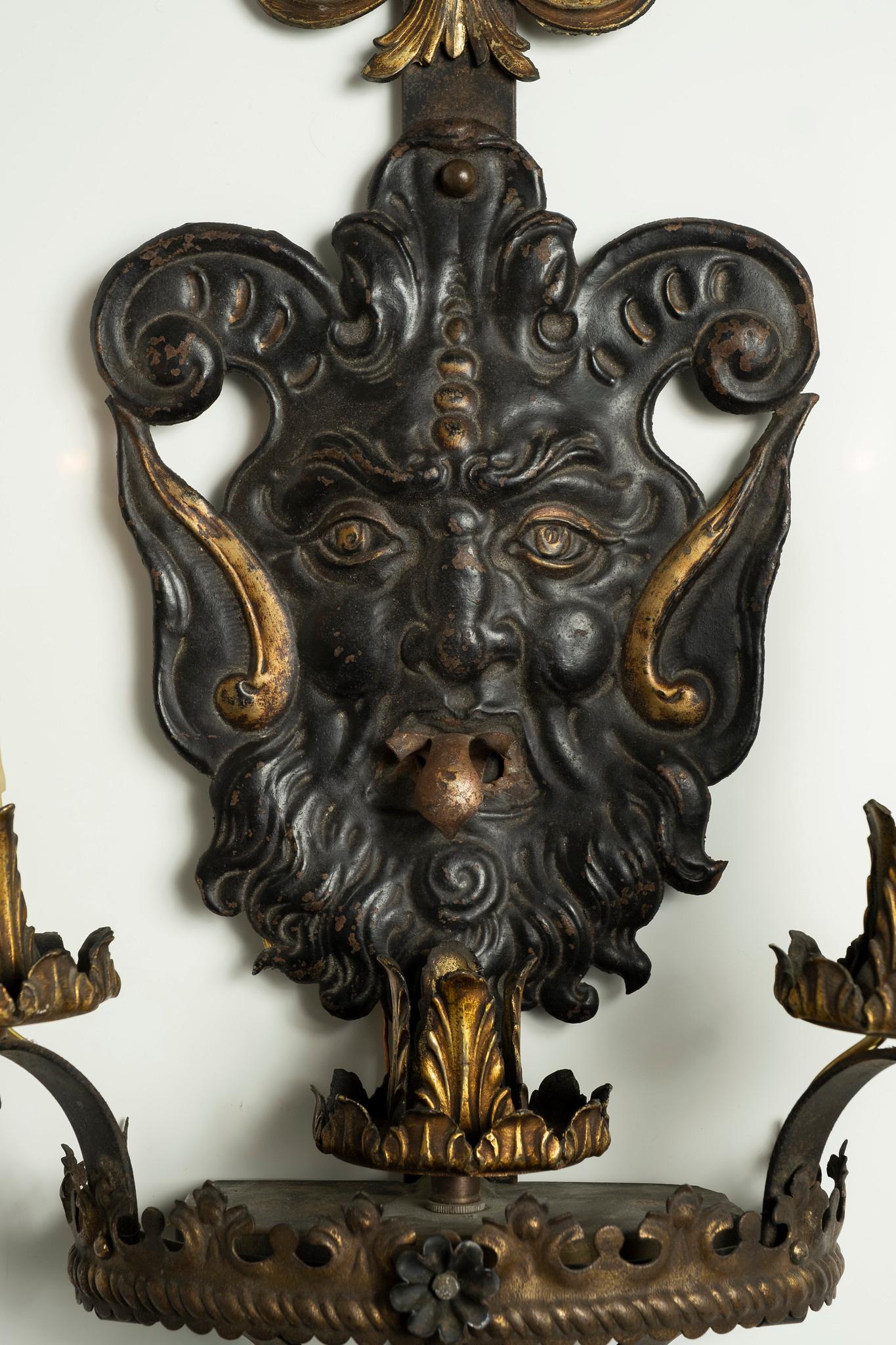 19th Century French Gothic Style Sconces 3