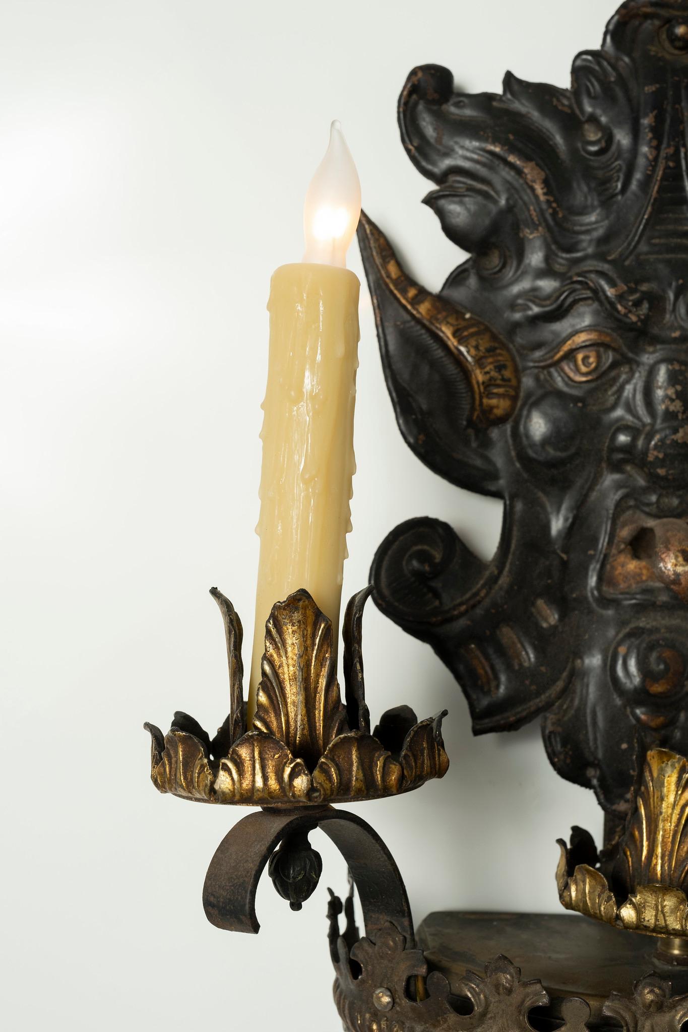 19th Century French Gothic Style Sconces 4