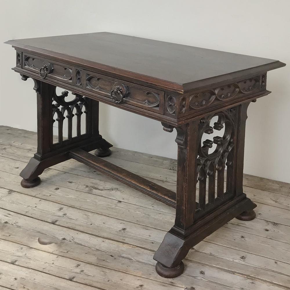 19th Century French Gothic Writing Table 2