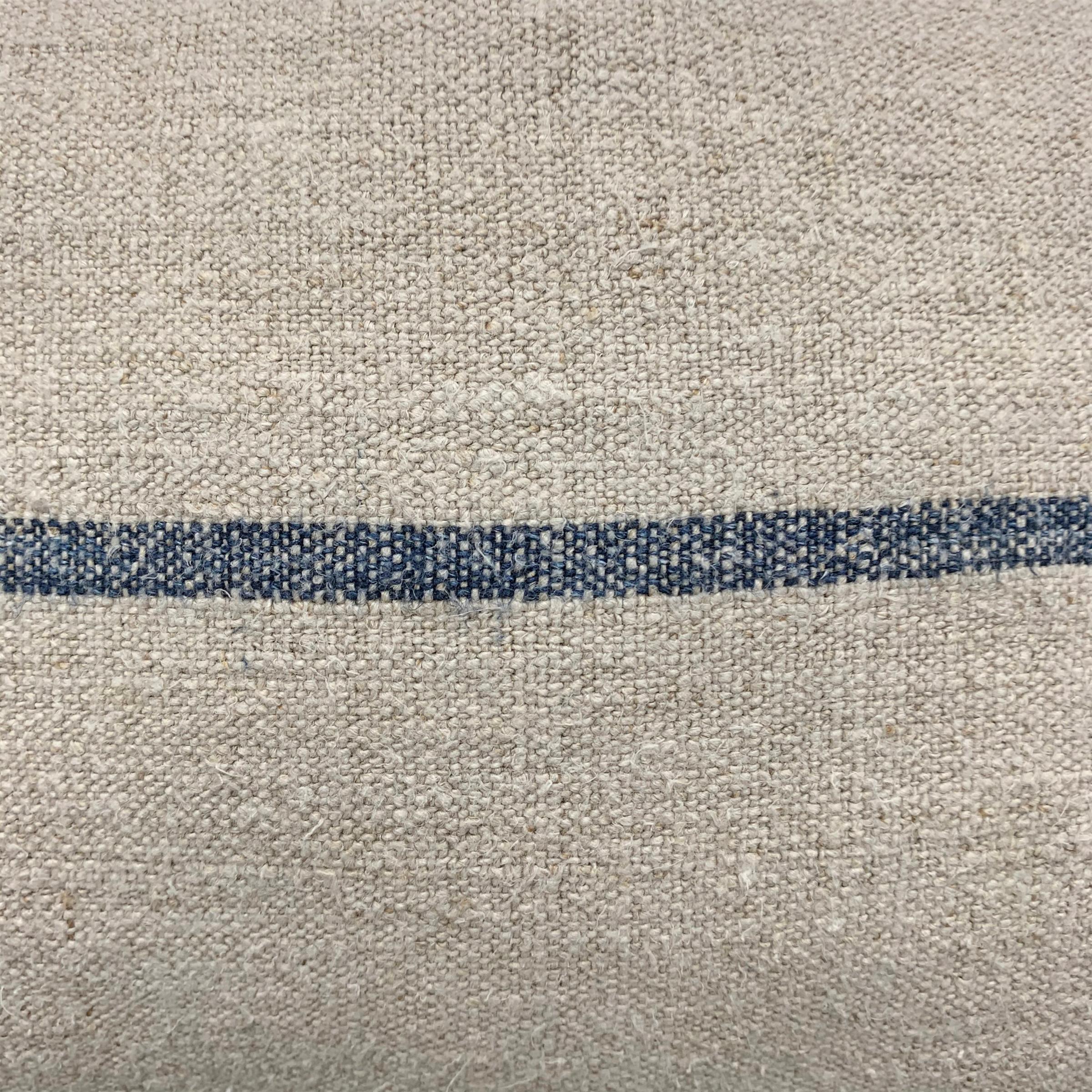 Linen 19th Century French Grain Sack Pillow