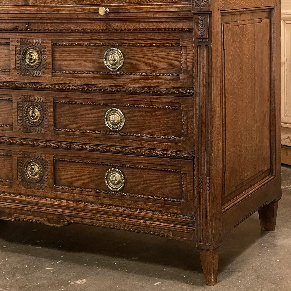 19th Century French Grand Louis XVI Cylinder Desk For Sale 11