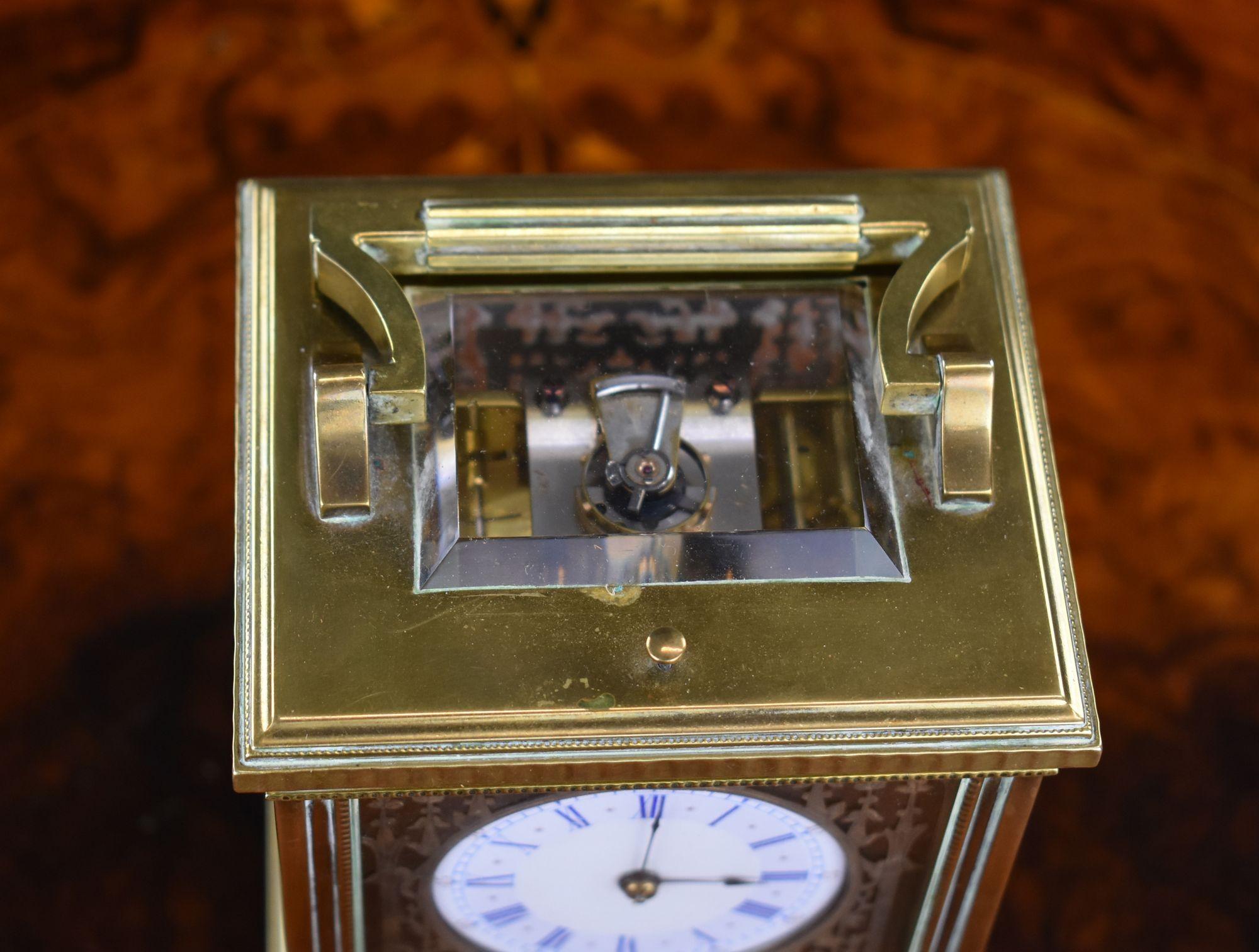 19th Century French Grand Sonnerie Carriage Clock, Hunt & Roskell For Sale 1