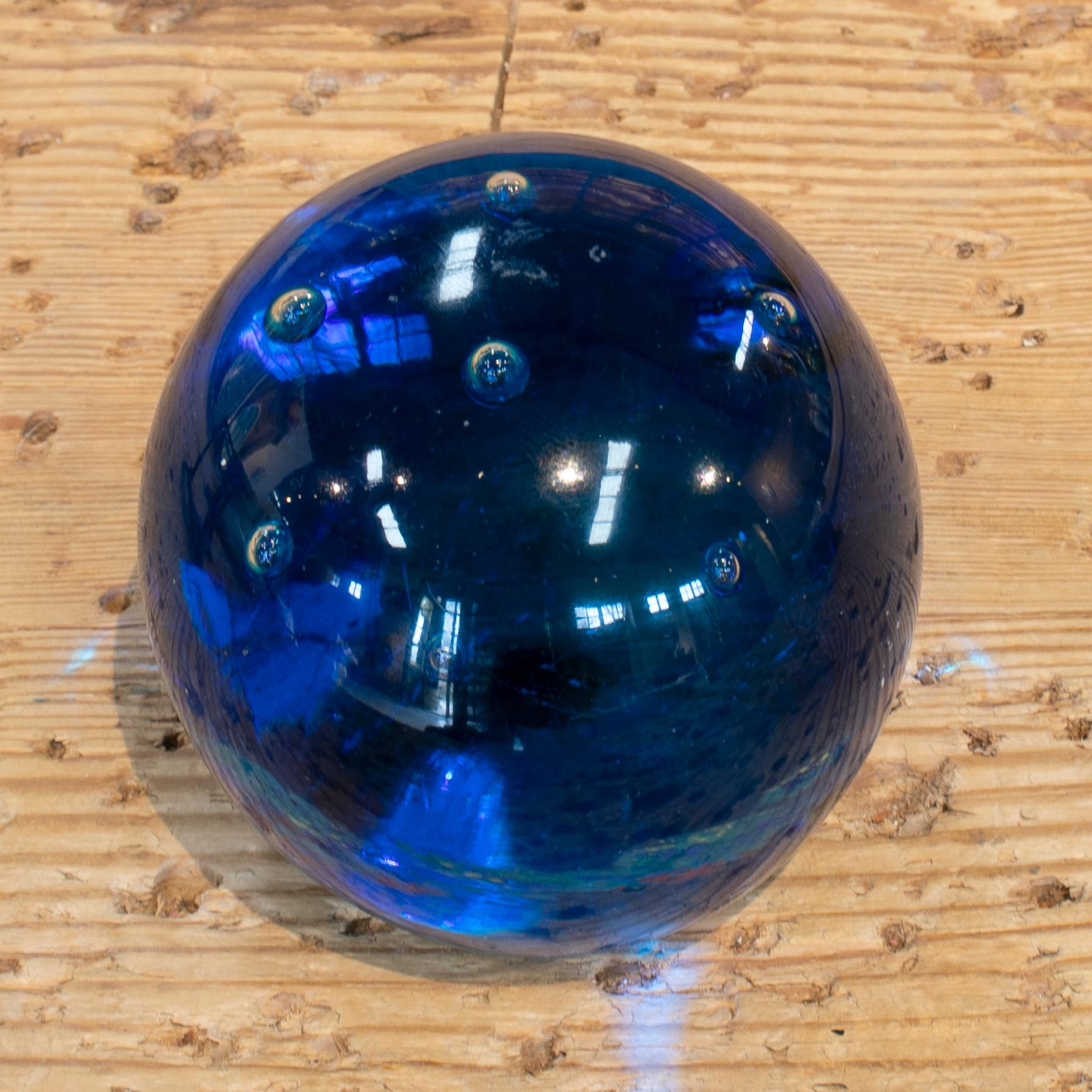 19th Century French Grand Tour Crystal Ball with Iron Base Stand 5