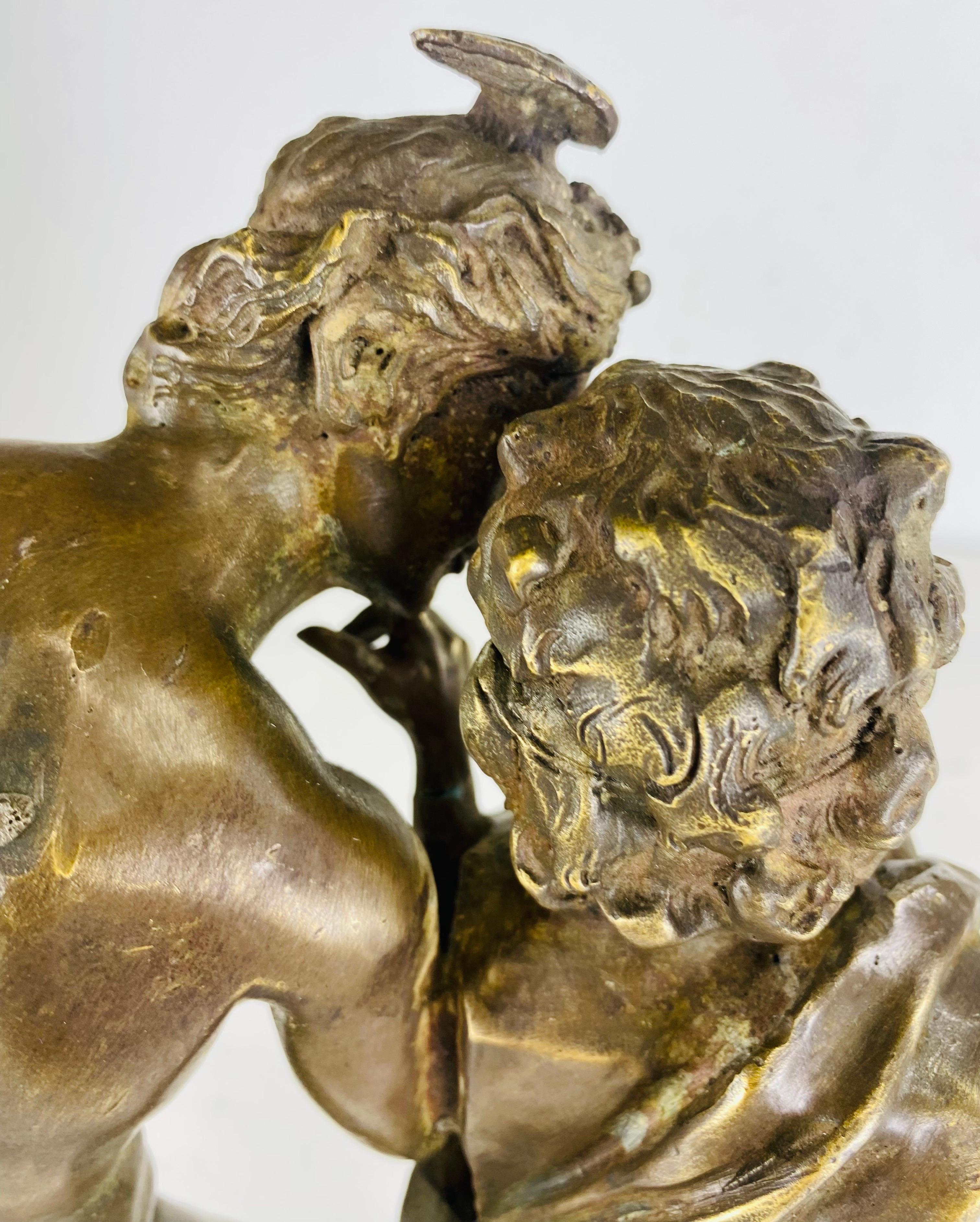 Bronzo figurativo grand tour francese del XIX secolo firmato Moulin in vendita 4