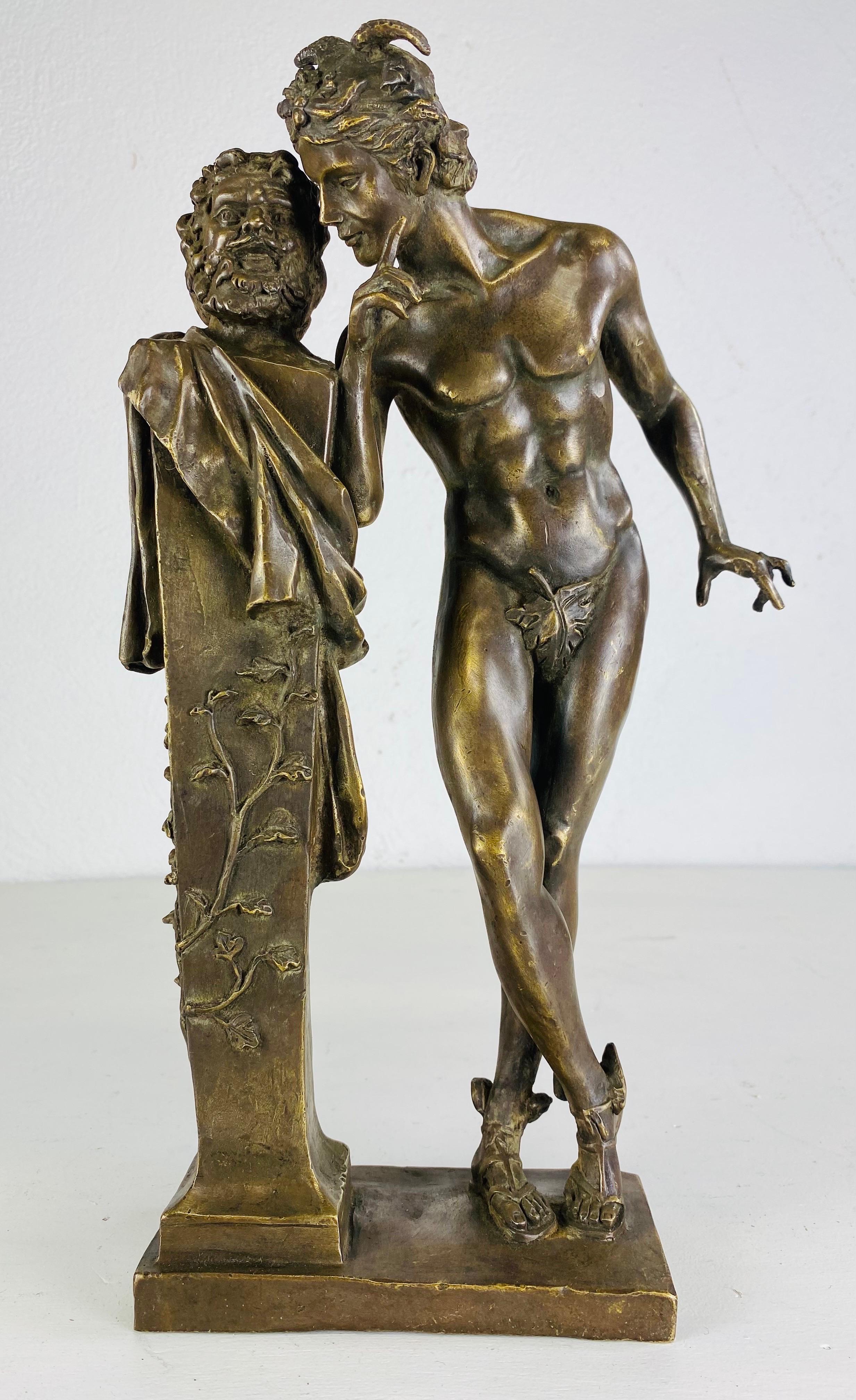 Bronzo figurativo grand tour francese del XIX secolo firmato Moulin in vendita 5
