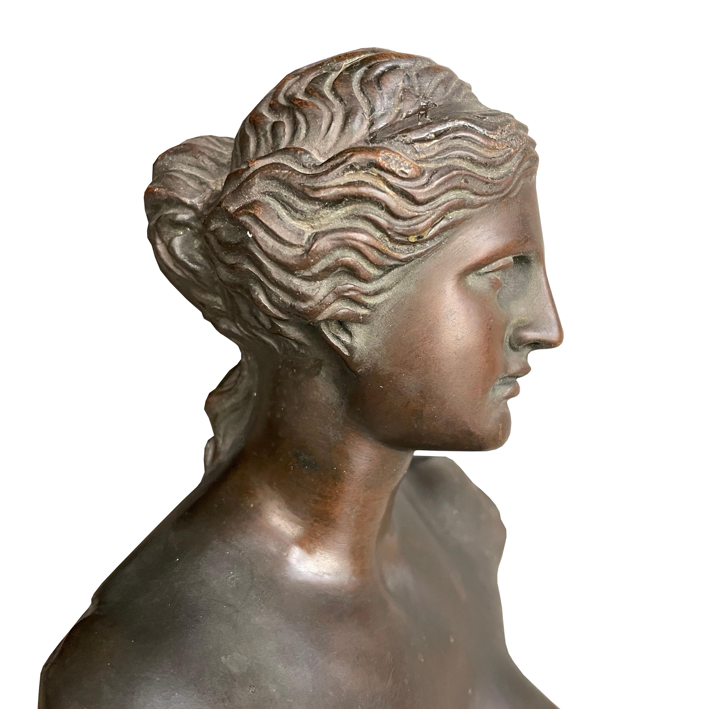 19th Century French Grand Tour Venus de Milo Bronze For Sale 3