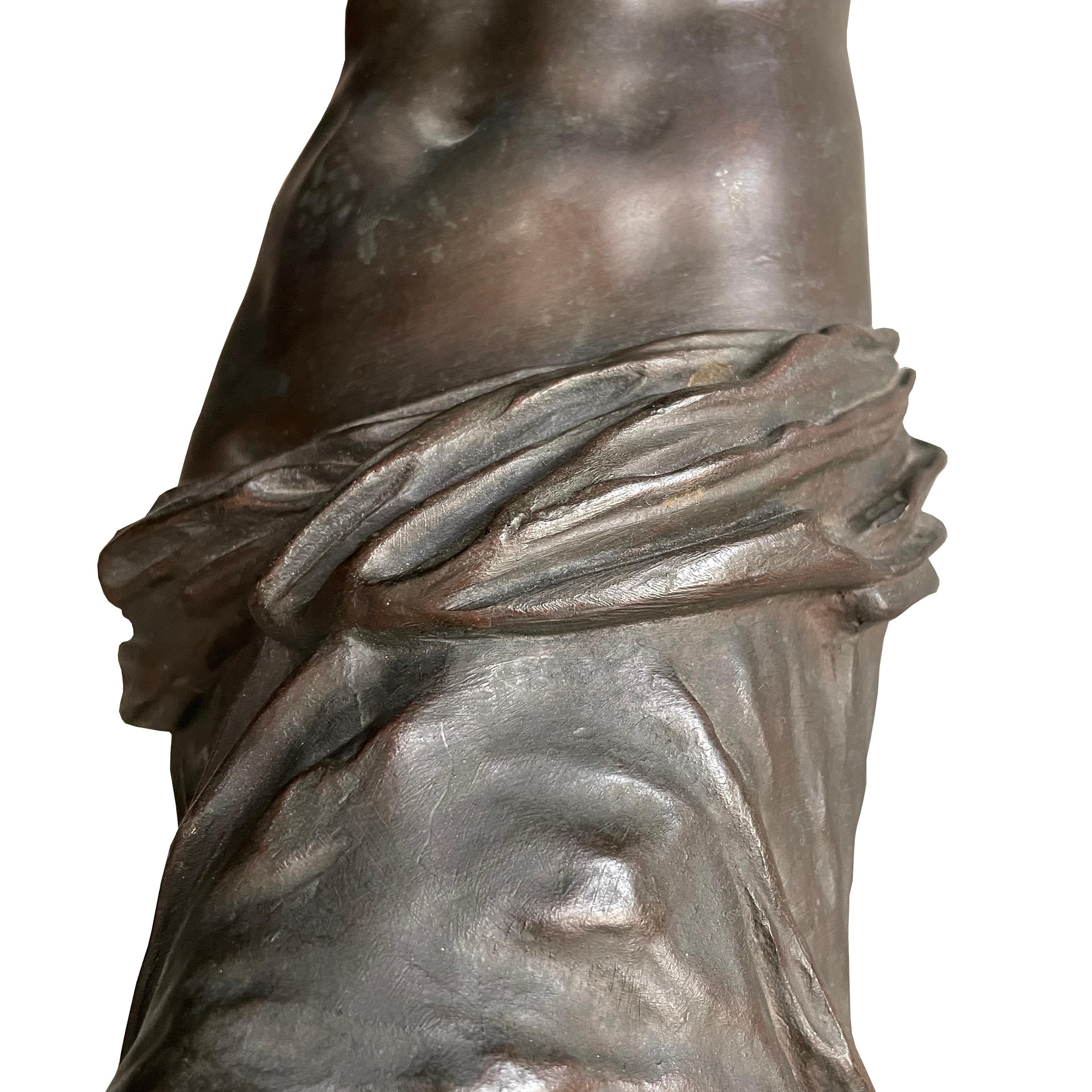 19th Century French Grand Tour Venus de Milo Bronze For Sale 6