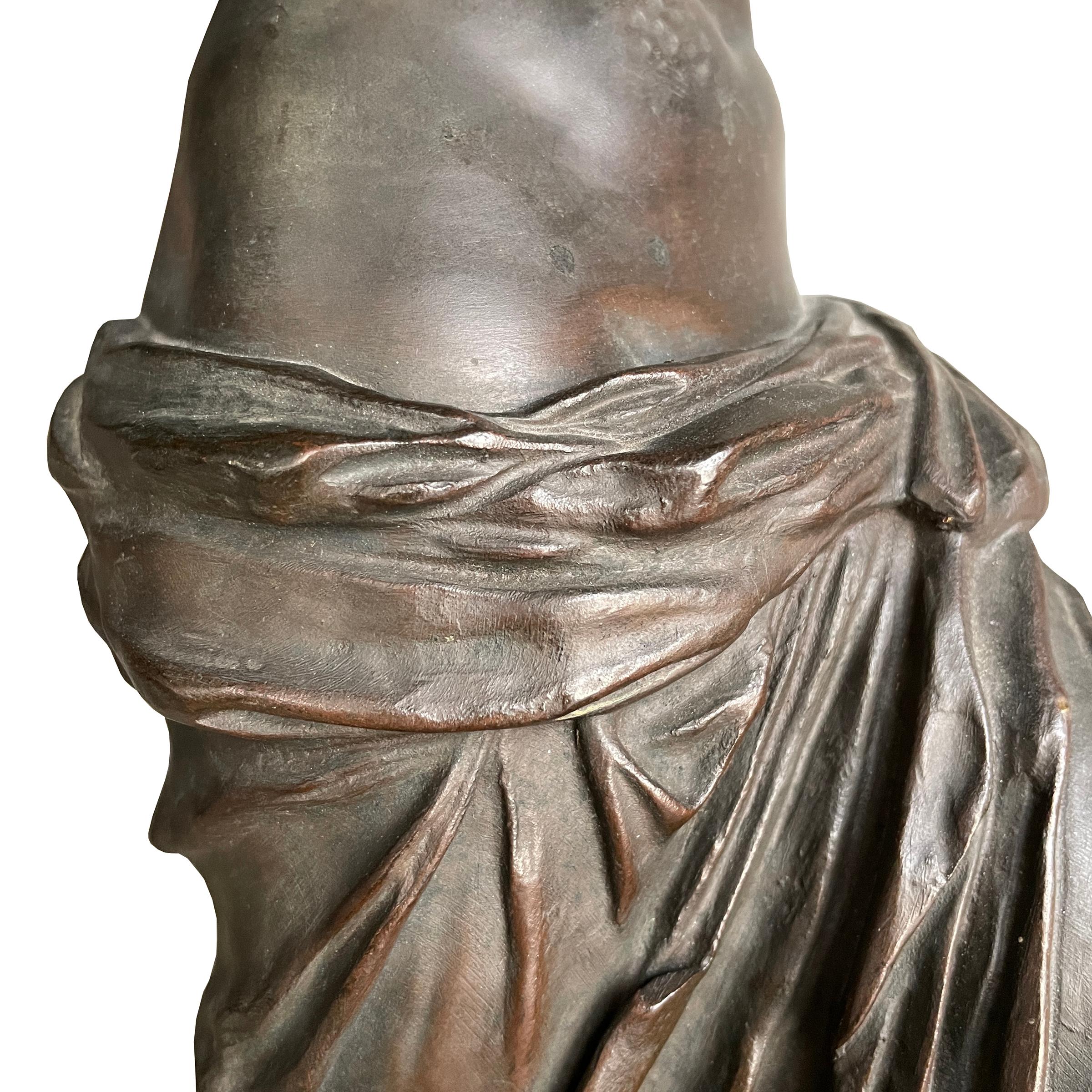 19th Century French Grand Tour Venus de Milo Bronze For Sale 7