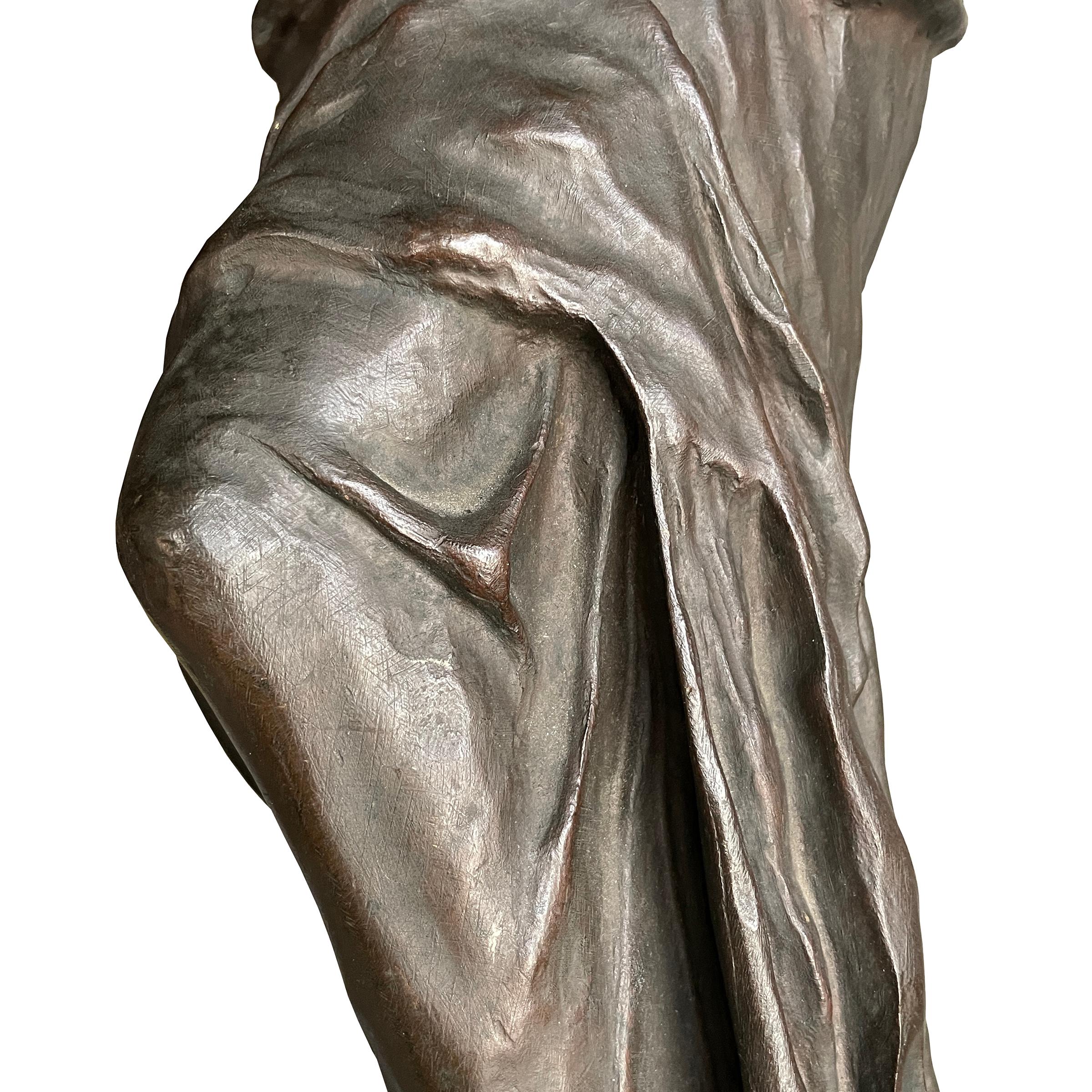 19th Century French Grand Tour Venus de Milo Bronze For Sale 9