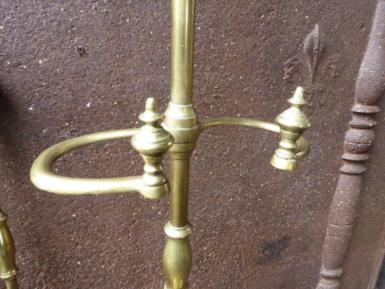19th Century French 'Grandry Fils' Fireplace Tools or Fire Tools In Good Condition In Amerongen, Amerongen