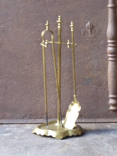 19th Century French 'Grandy Fils' Fireplace Tools or Fire Tools