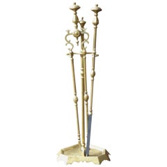 19th Century French 
Grandy Fils
 Fireplace Tools or Fire Tools