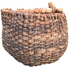 19th Century French Grape Gathering Basket