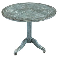 19th Century French Gueridon Pinewood Side Table - Antique Serving Table