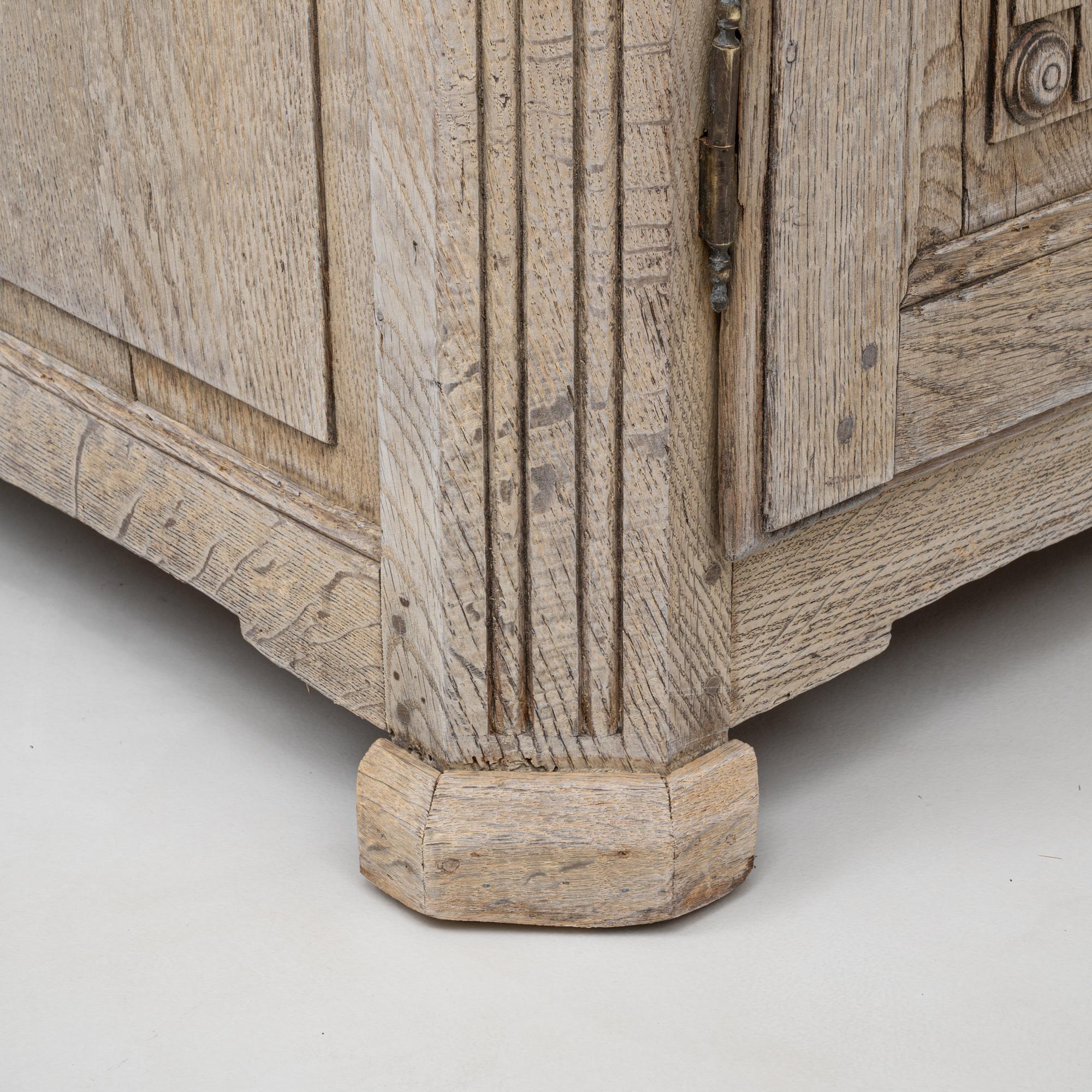 19th Century French Gustavian Oak Buffet 7