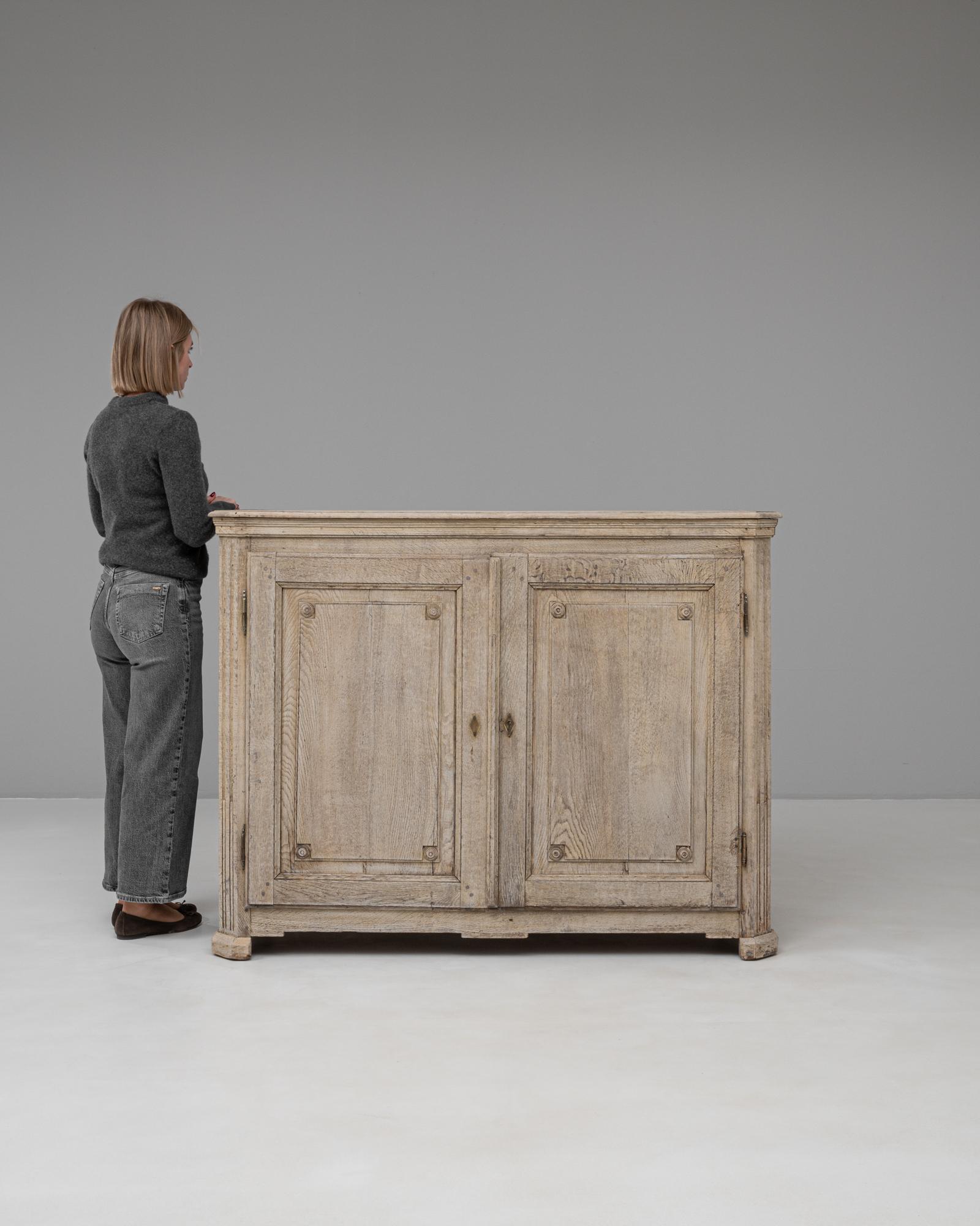 19th Century French Gustavian Oak Buffet 1