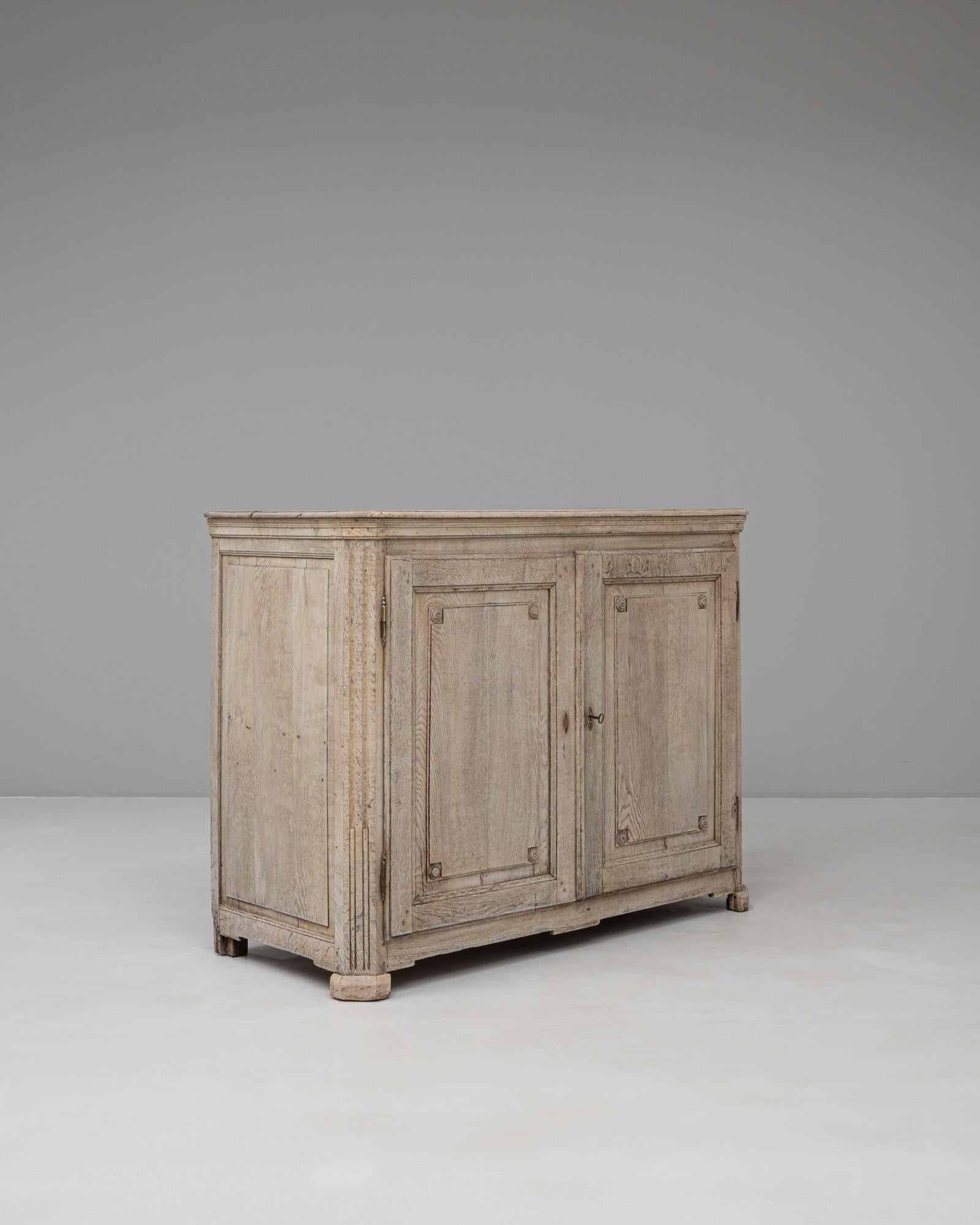 19th Century French Gustavian Oak Buffet 2