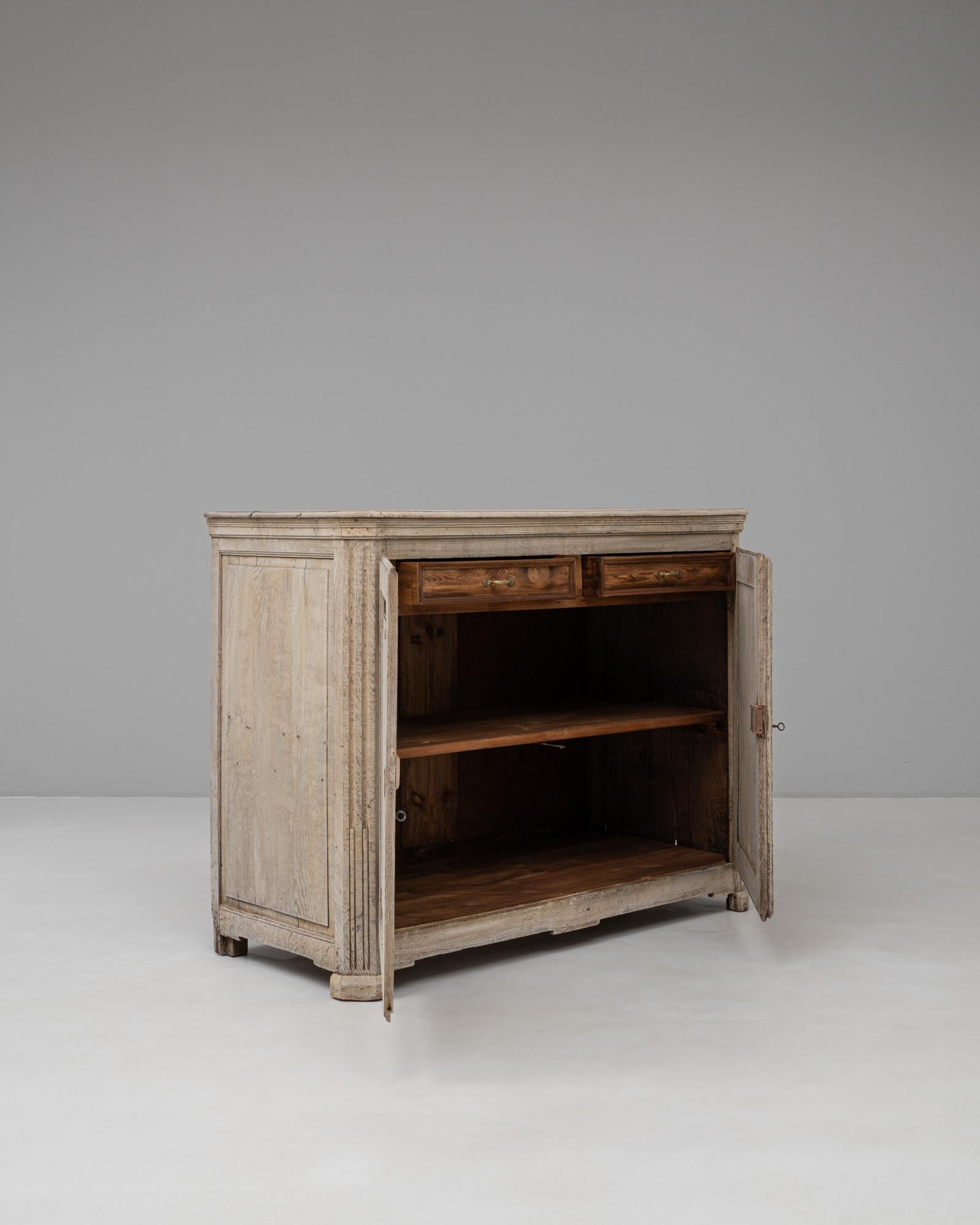 19th Century French Gustavian Oak Buffet 3