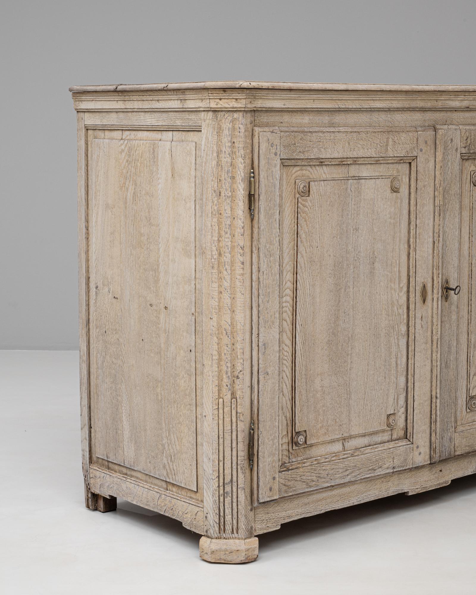 19th Century French Gustavian Oak Buffet 5