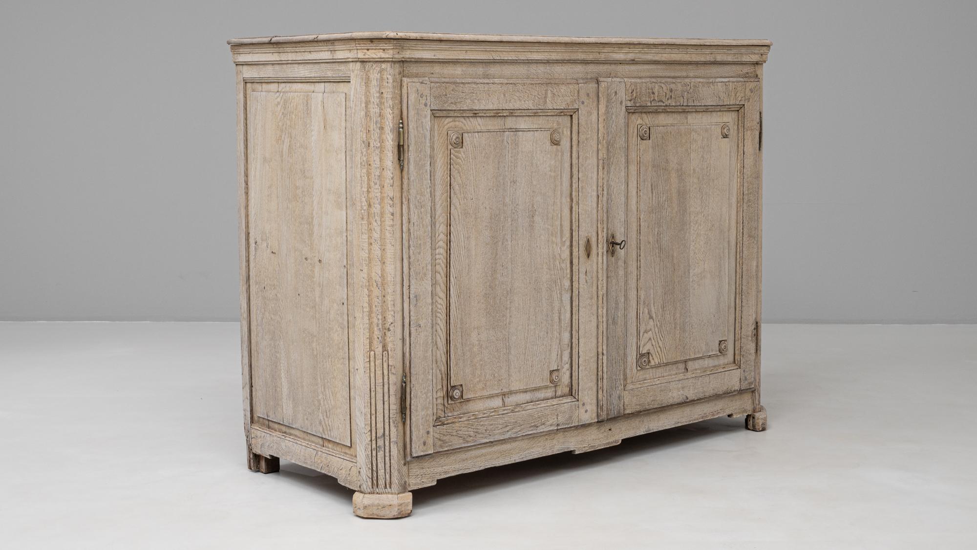 19th Century French Gustavian Oak Buffet 6