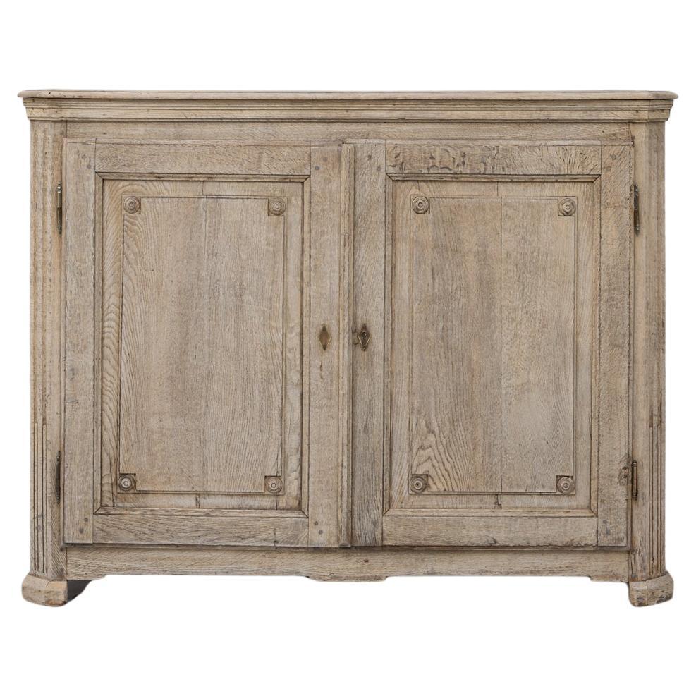 19th Century French Gustavian Oak Buffet