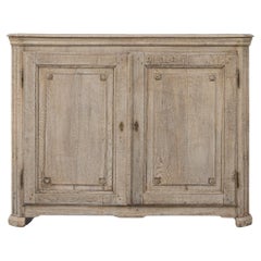 19th Century French Gustavian Oak Buffet