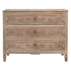 19th Century French Gustavian Oak Chest of Drawers