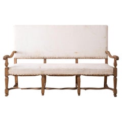 Antique 19th century French hall bench