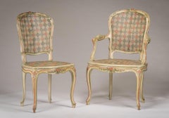 ensemble de chaises et de fauteuils de style Louis XV:: sculpté à la main:: datant du 19ème siècle
