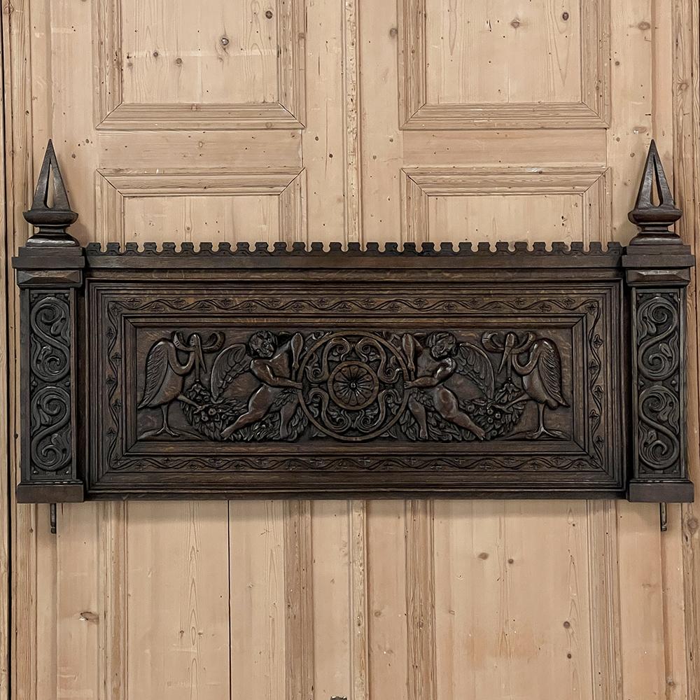Hand-Carved 19th Century French Hand Carved Wall Panel For Sale