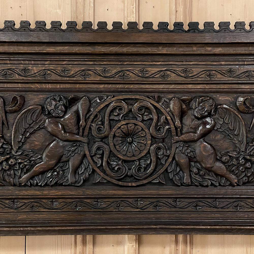 19th Century French Hand Carved Wall Panel For Sale 2