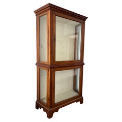 Used 19th Century French Hand Carved Wooden Vitrine in Louis XV Style 