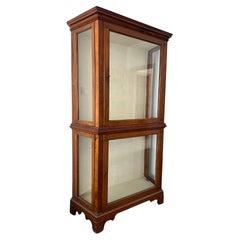 19th Century French Hand Carved Wooden Vitrine in Louis XV Style