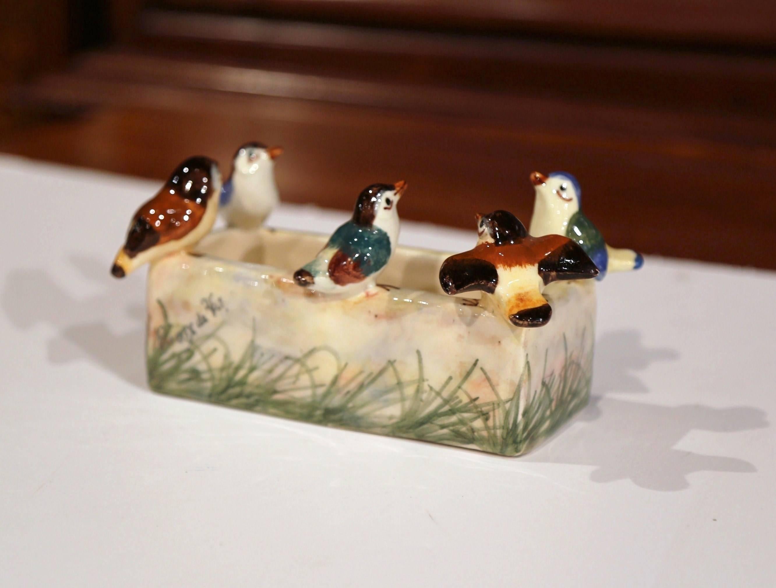 jardiniere vallauris avec oiseaux
