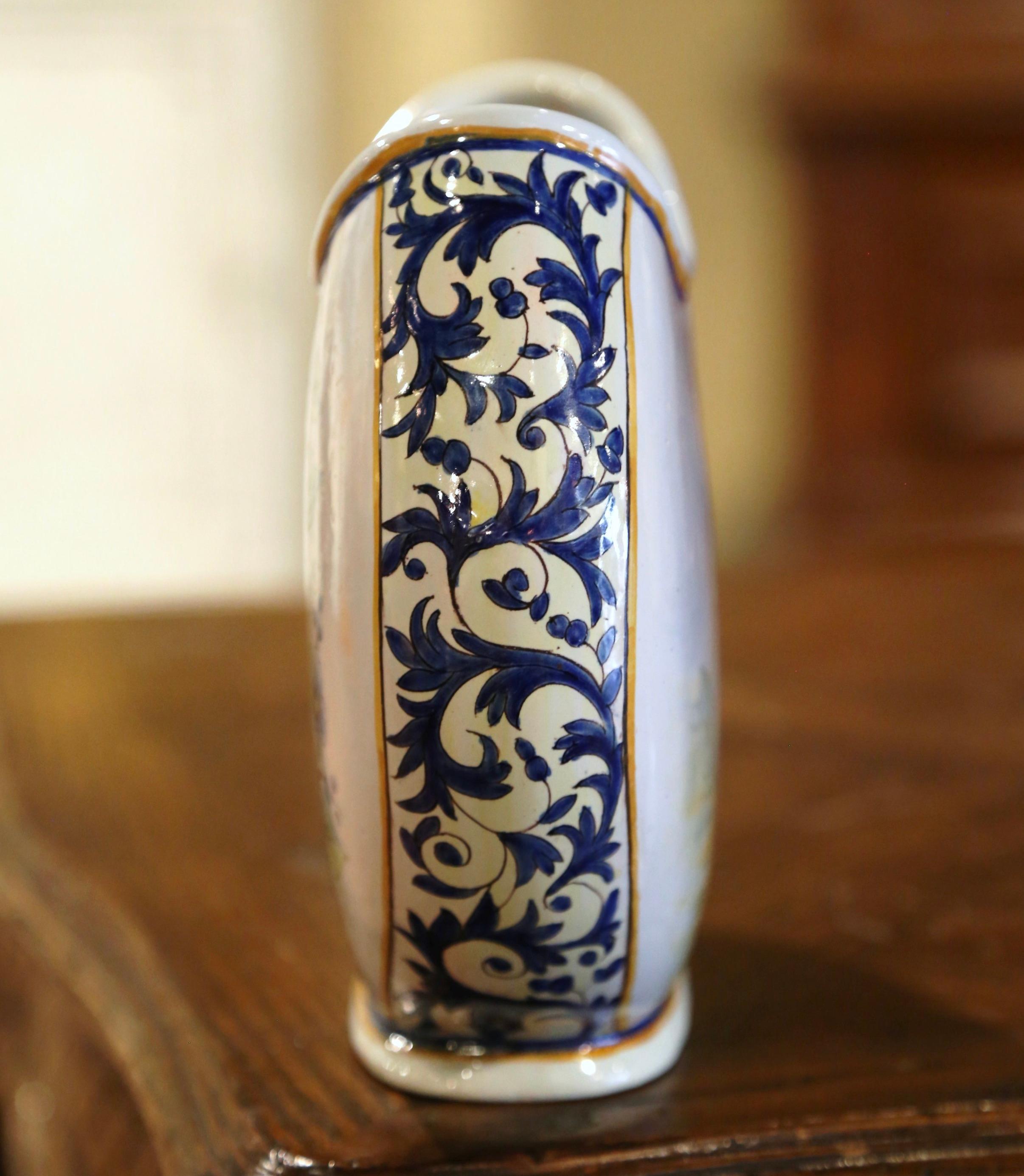 19th Century French Hand Painted Faience 