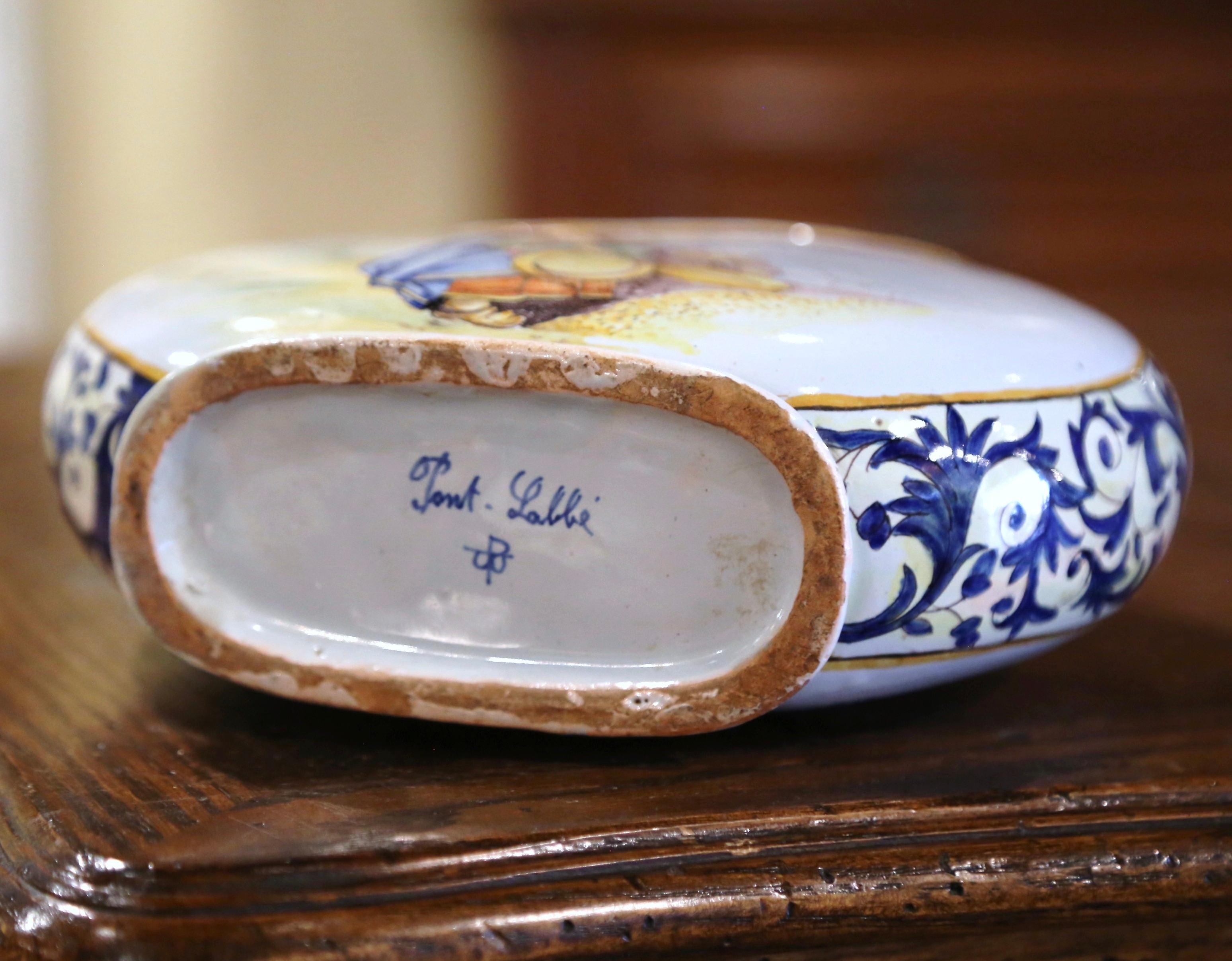 19th Century French Hand Painted Faience 
