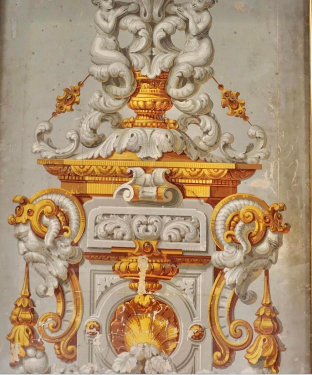 cornice carta da parati