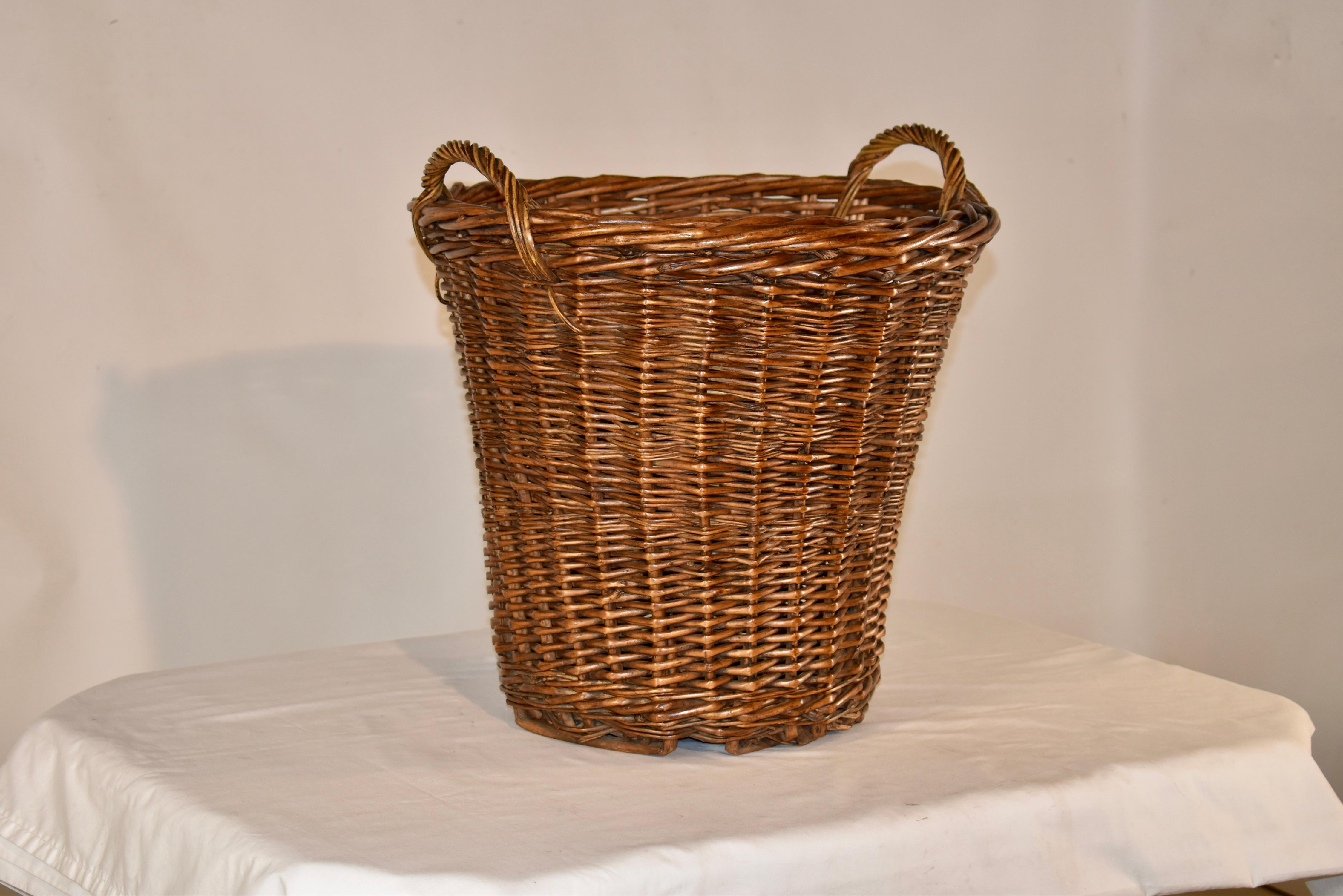 french wicker basket