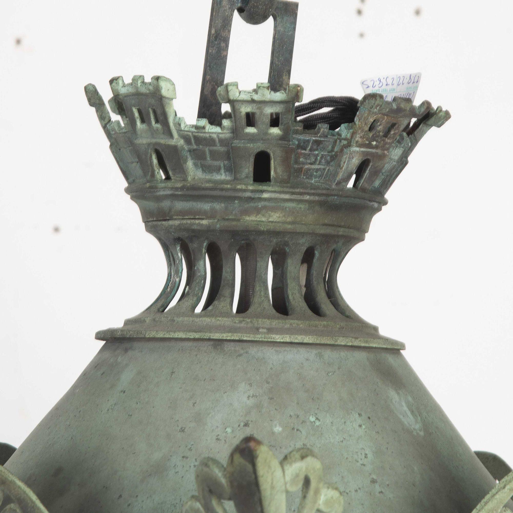 Lanterne suspendue française du XIXe siècle Bon état - En vente à Gloucestershire, GB