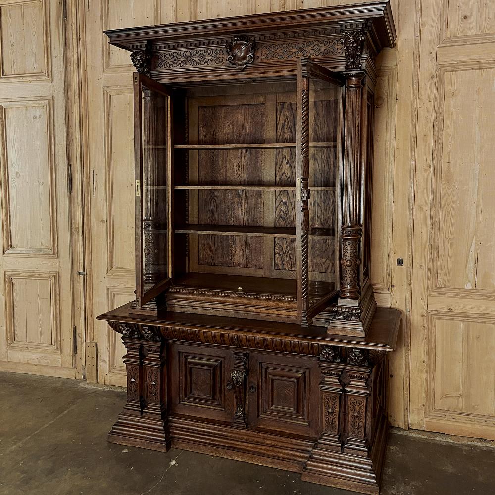 19th Century French Henri II Bookcase For Sale 5