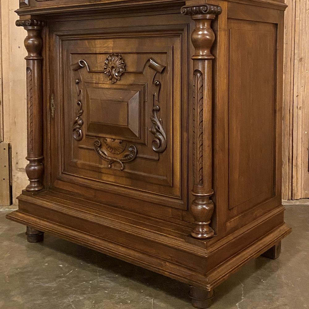 19th Century French Henri II Neoclassical Walnut Confiturier, Cabinet For Sale 3