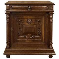 Used 19th Century French Henri II Neoclassical Walnut Confiturier, Cabinet