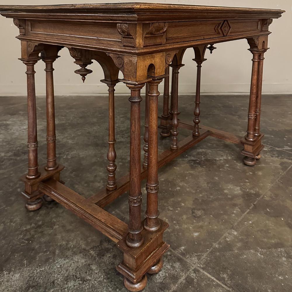 19th Century French Henri II Neoclassical Writing Table For Sale 4