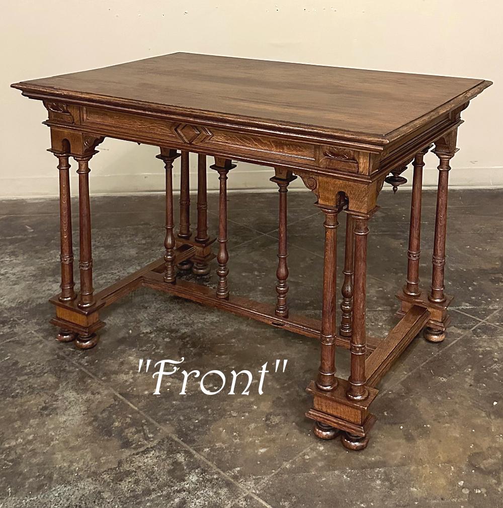 Neoclassical Revival 19th Century French Henri II Neoclassical Writing Table For Sale