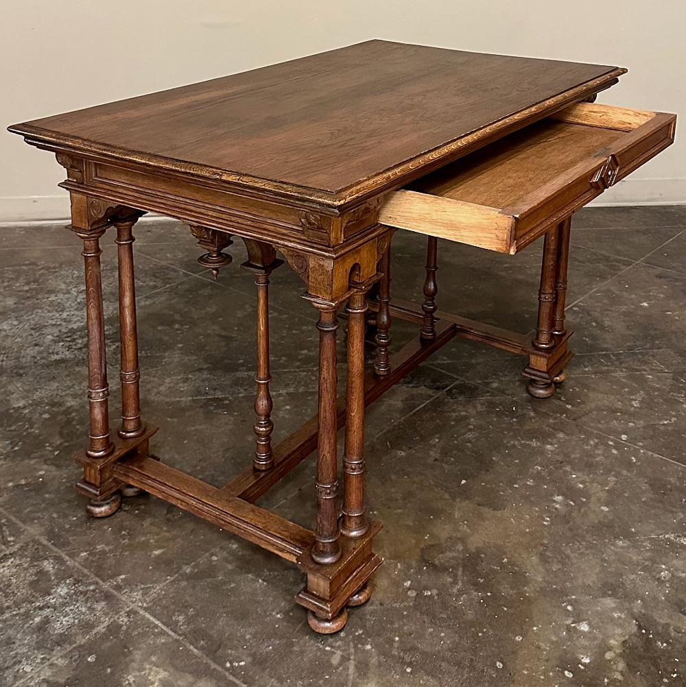 Late 19th Century 19th Century French Henri II Neoclassical Writing Table For Sale