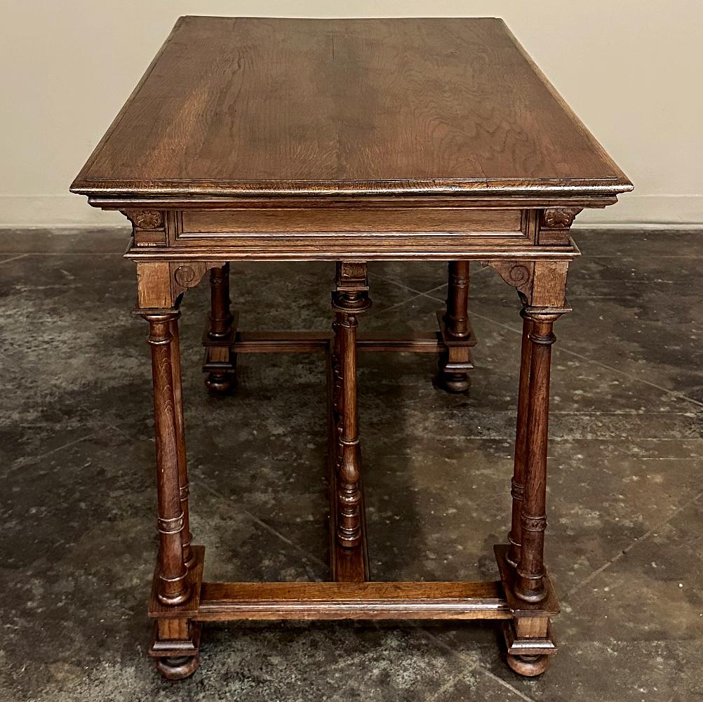 19th Century French Henri II Neoclassical Writing Table For Sale 1
