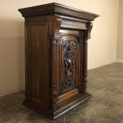 19th Century French Henri II Walnut Confiturier, Cabinet